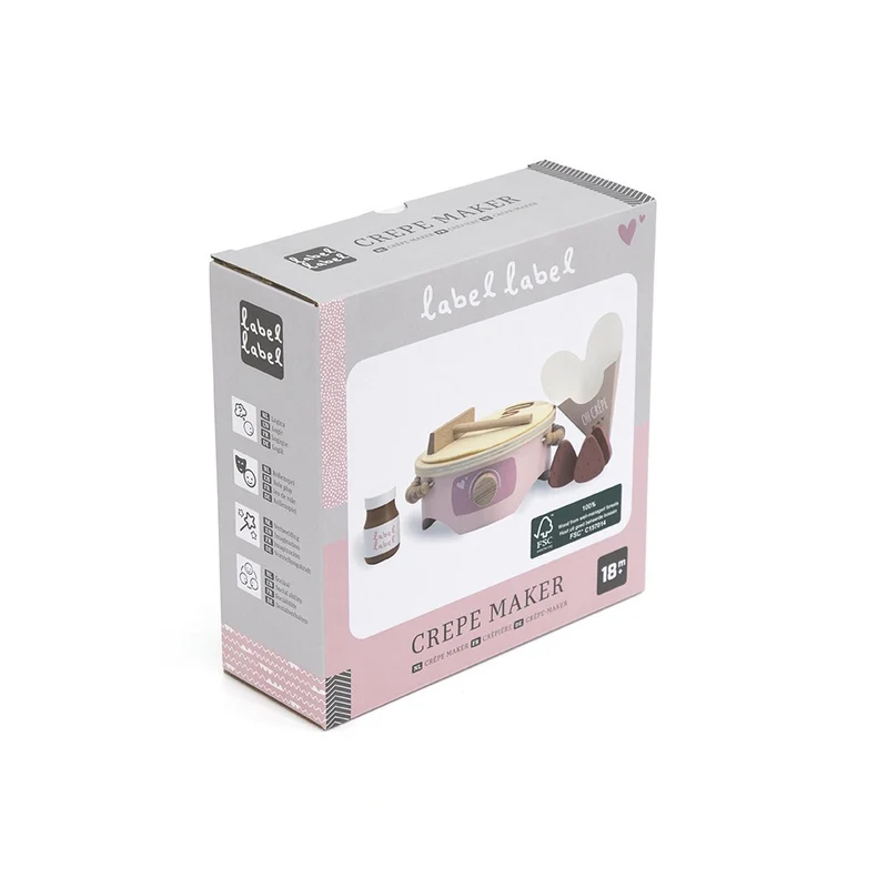 Crêpier en bois – Rose