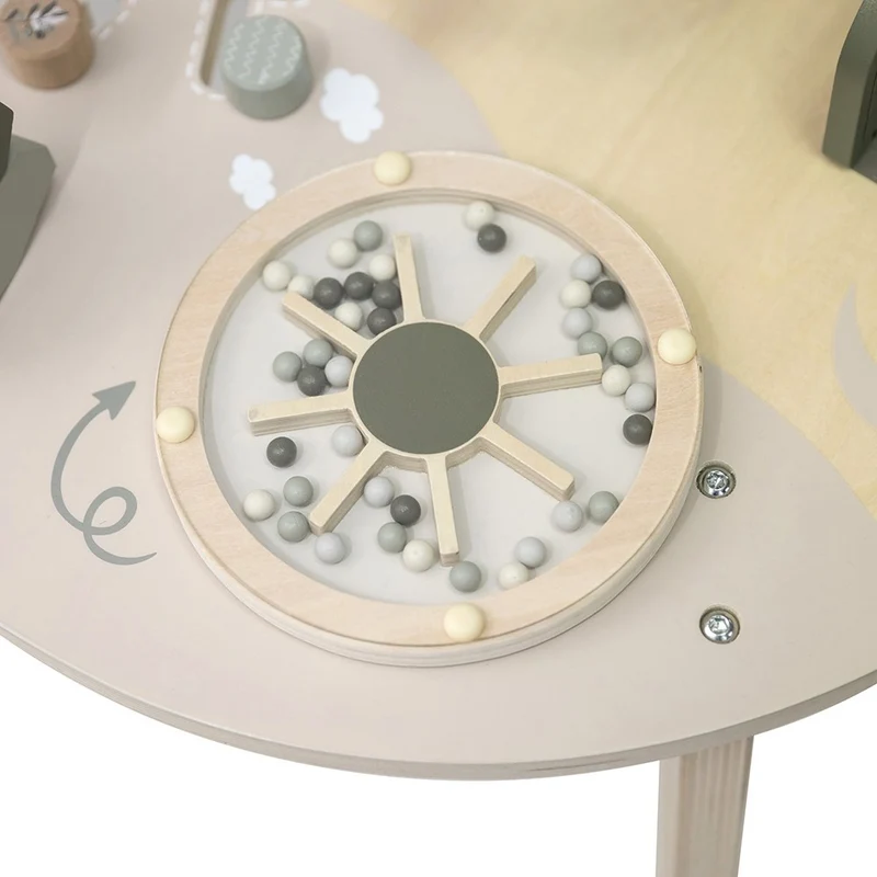 Table d’activités en bois - Vert olive
