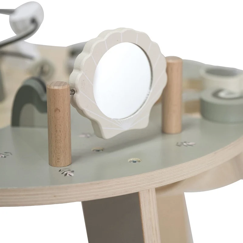 Table d’activités en bois - Vert olive