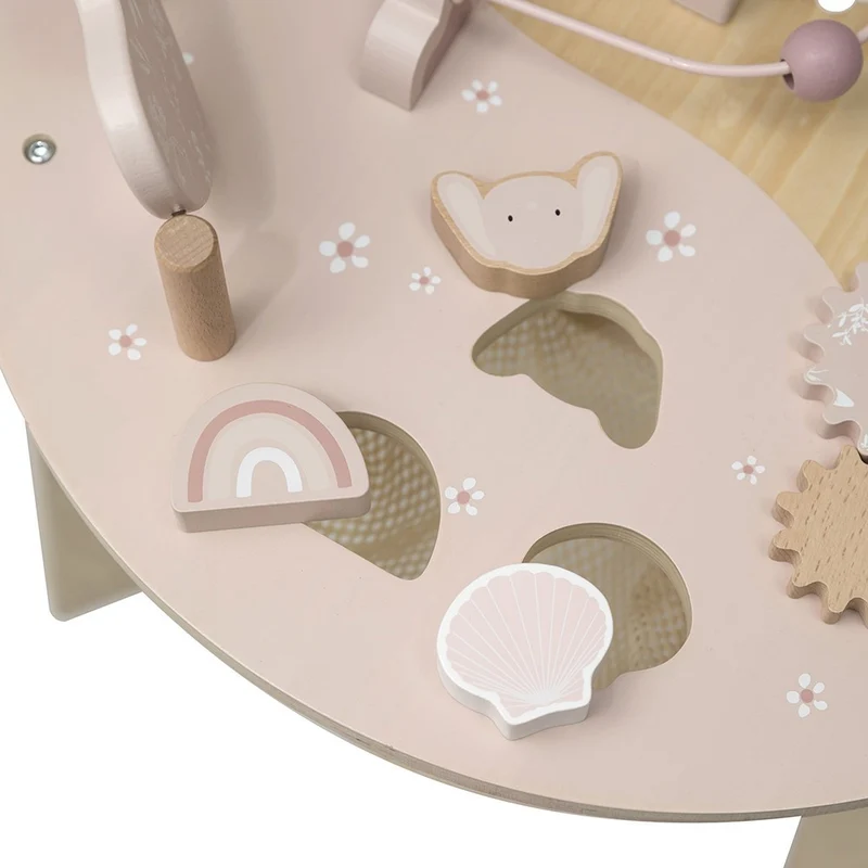 Table d’activités en bois - Rose