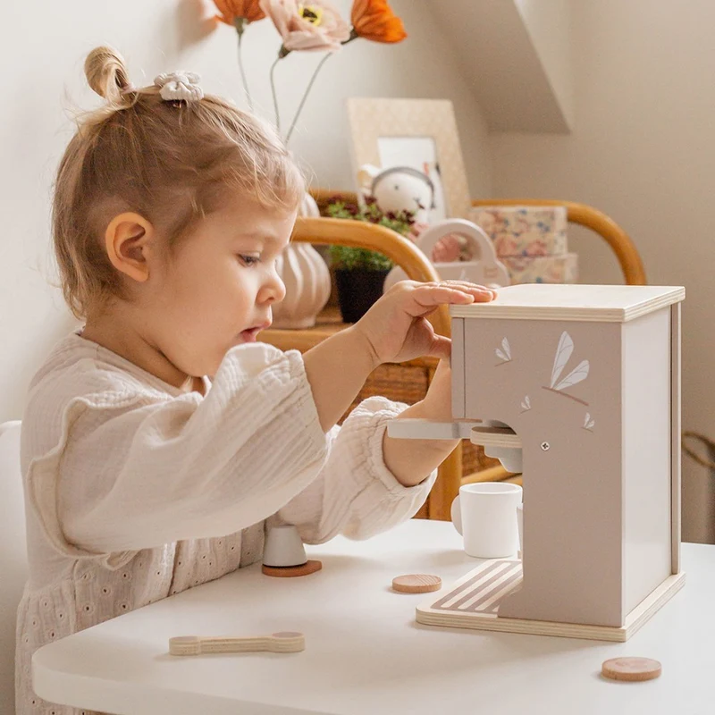 Machine à expresso en bois – Nougat