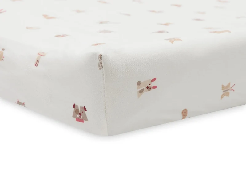 Housse matelas à Langer Jersey 50x70cm - Animal Friends