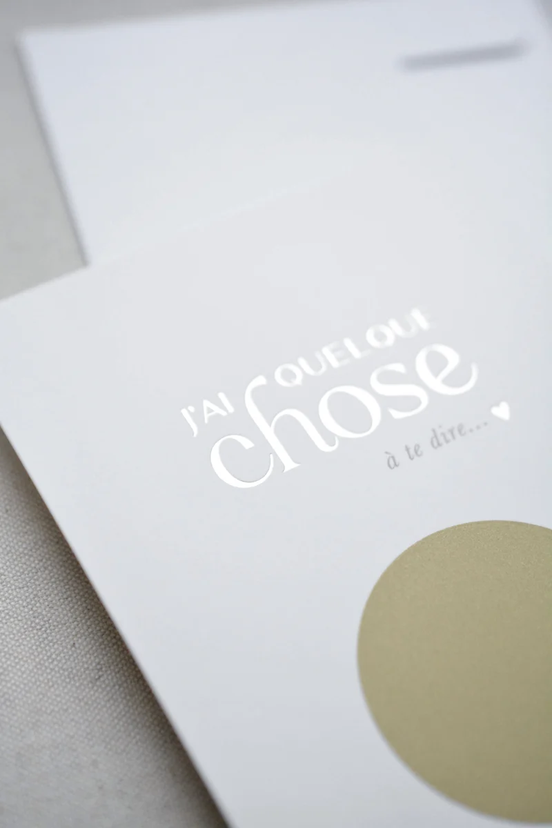 Carte à gratter annonce grossesse – Bébé en route