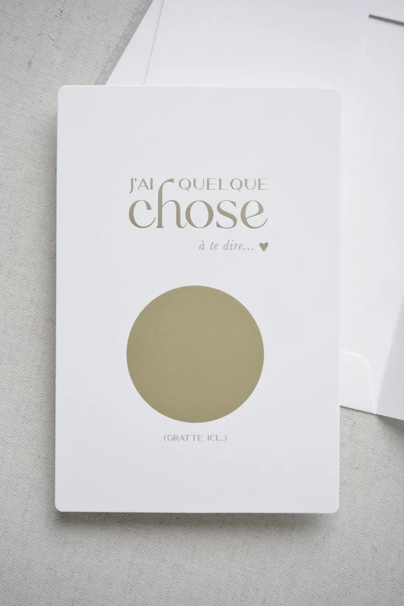 Carte à gratter annonce grossesse – Bébés en route