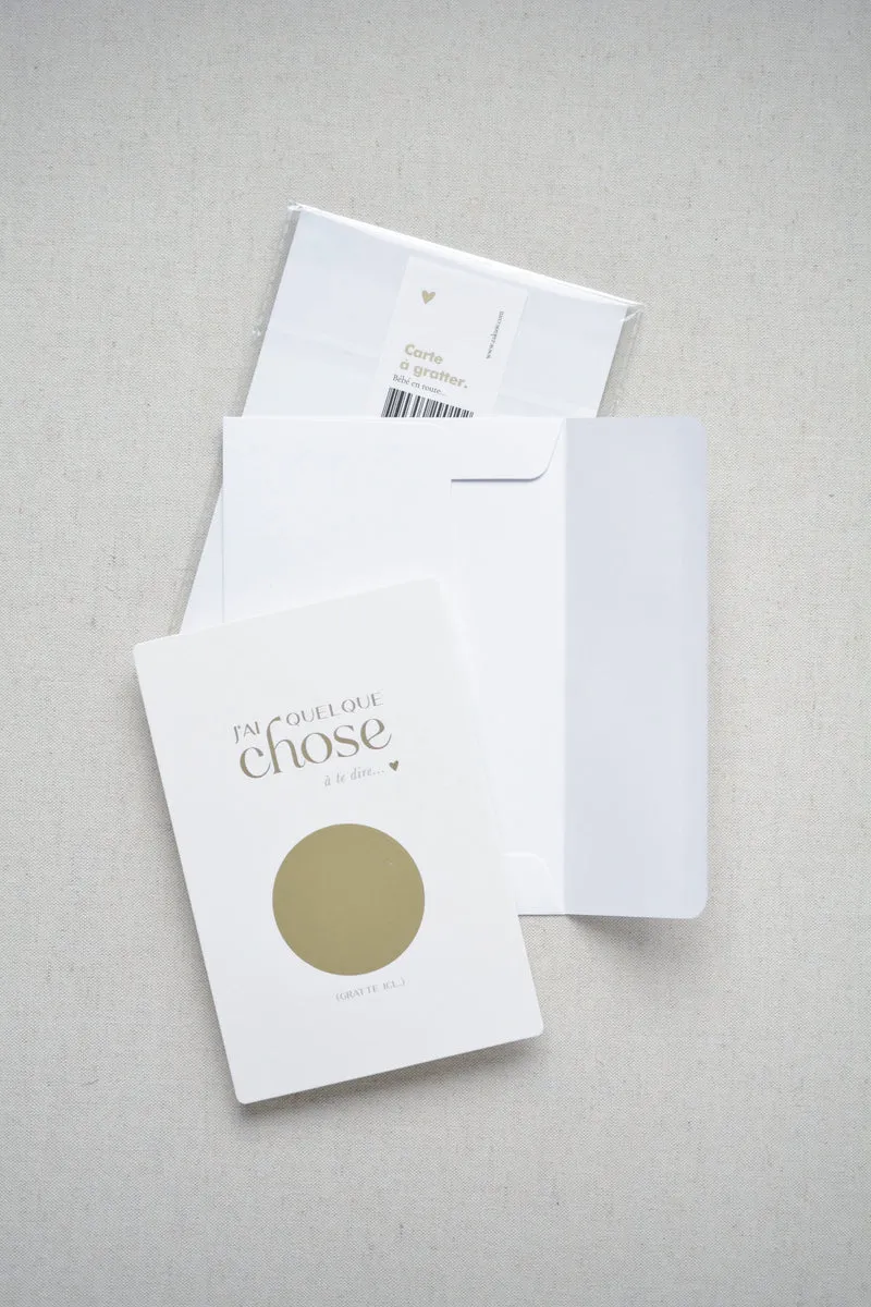 Carte à gratter annonce grossesse – Bébés en route