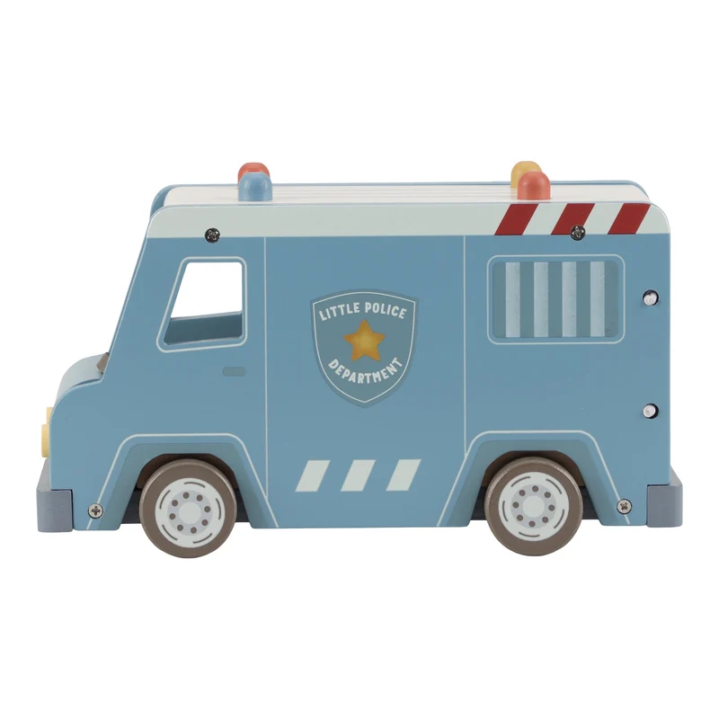 Fourgon de police en bois FSC – Jeu de rôle et véhicule d’aventure