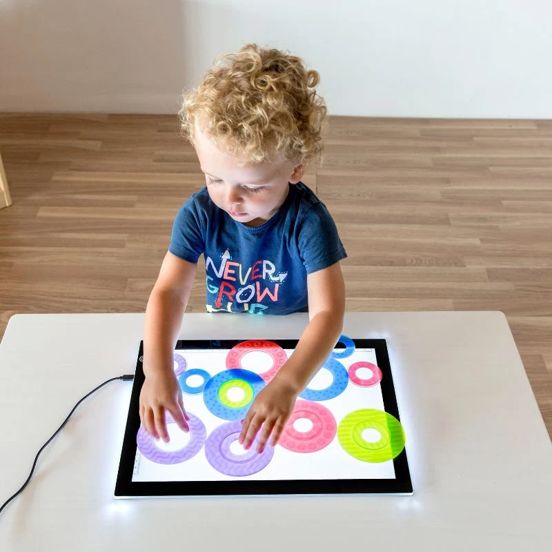 Anneaux translucides pour table lumineuse