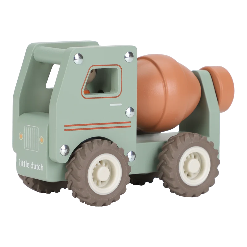 Camion toupie en bois FSC – Jouet d’éveil et construction