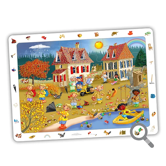 4 puzzles d'observation - Les 4 saisons