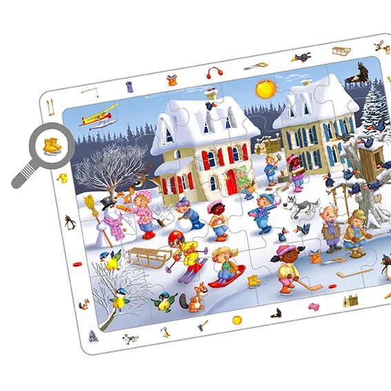 4 puzzles d'observation - Les 4 saisons