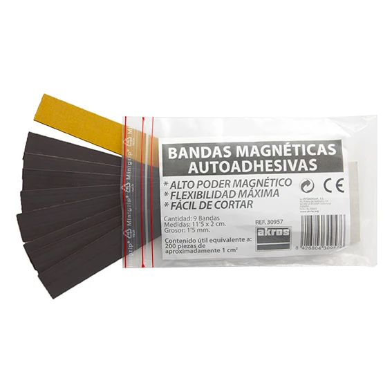 Bandes magnétiques adhésives