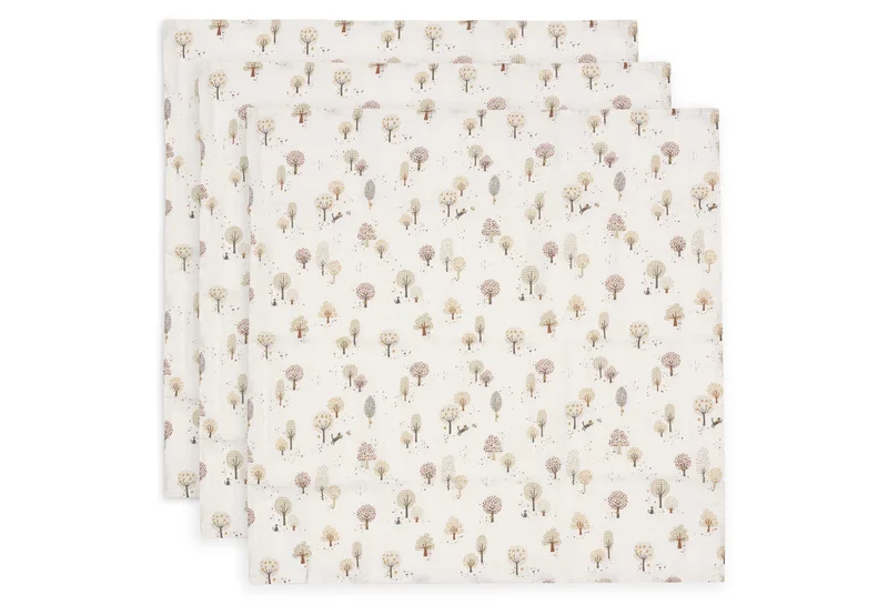 Lange Gaze de Coton Small 70x70cm - Tiny Park - 3 Unités