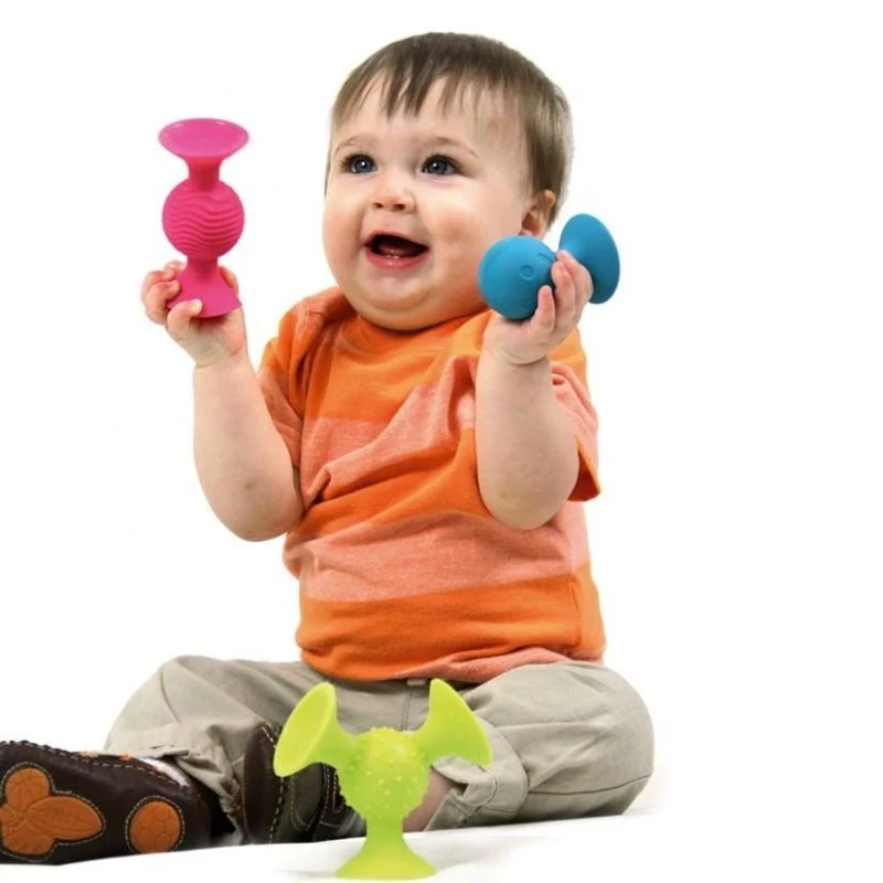 Hochets sensoriels à ventouses