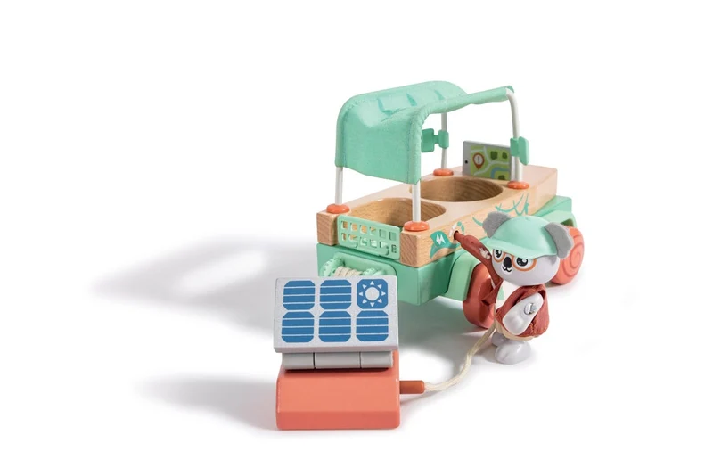 Voiture tout-terrain oscar enfant écologique – Jouet sauvetage forêt 3 ans