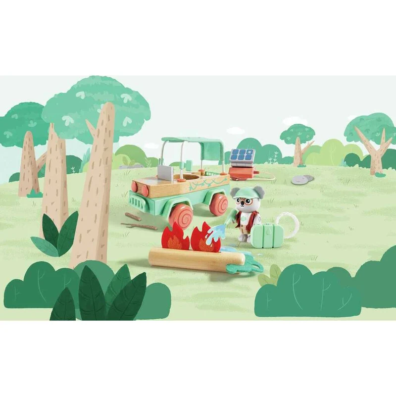 Voiture tout-terrain oscar enfant écologique – Jouet sauvetage forêt 3 ans