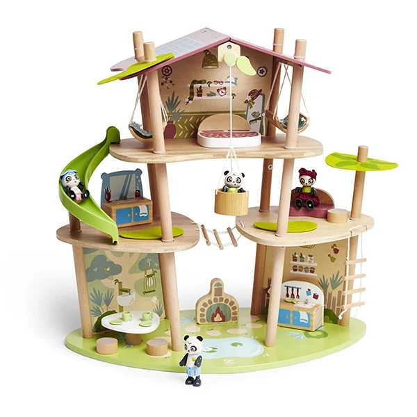Maison en bambou des Pandas