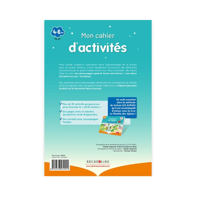 Déclic Lecture cahier d'activités Les Alphas
