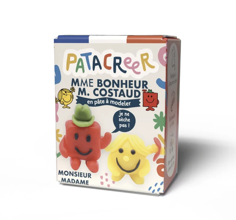 Kit à fabriquer MmeBONHEUR & MrCOSTAUD en pâte à modeler