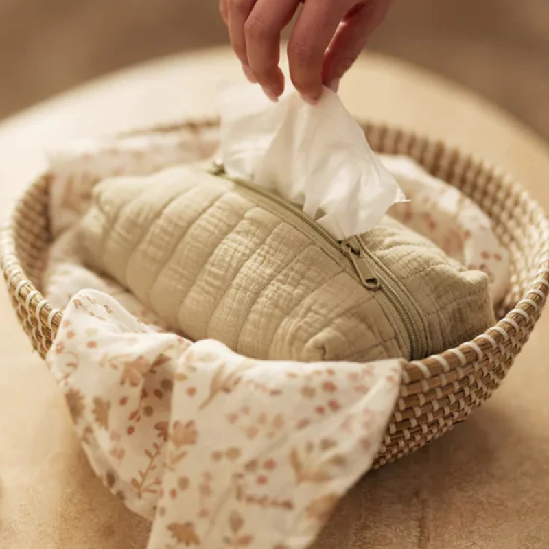 Housse pour lingettes - Olive