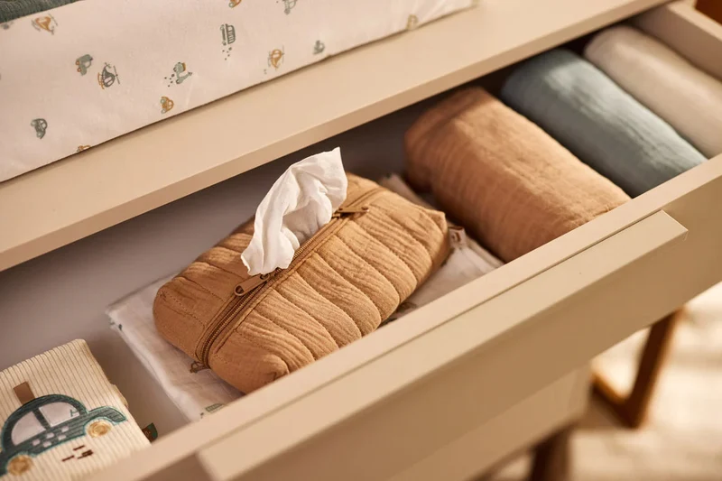 Housse pour lingettes - Biscuit