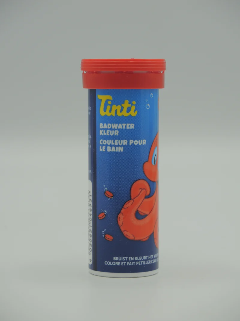 Couleur pour le bain, Rouge, 10 pastilles, Tinti