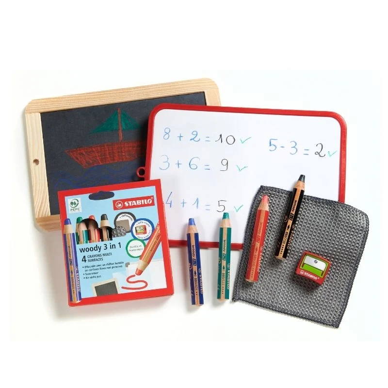 4 crayons STABILO woody 3en1