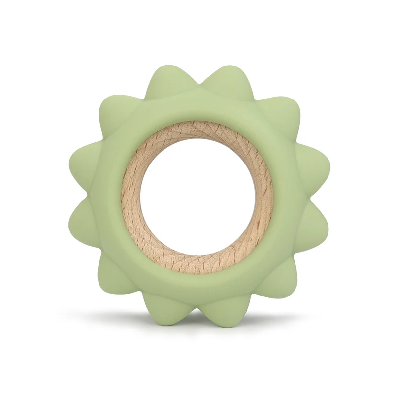 Anneau de dentition soleil olive
