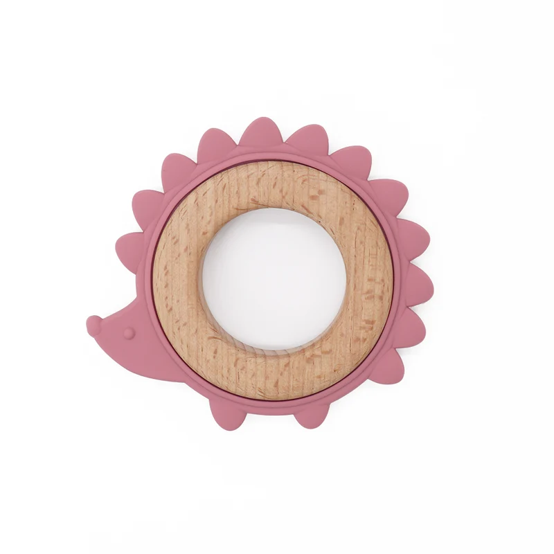 Anneau de dentition hérisson dark pink