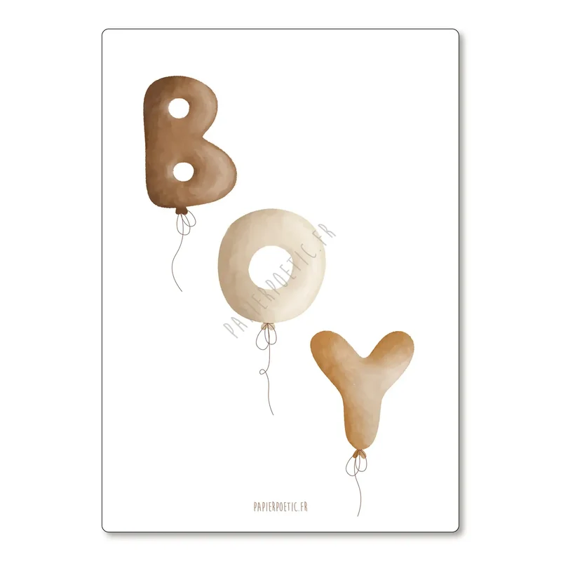Carte "Ballons Boy"