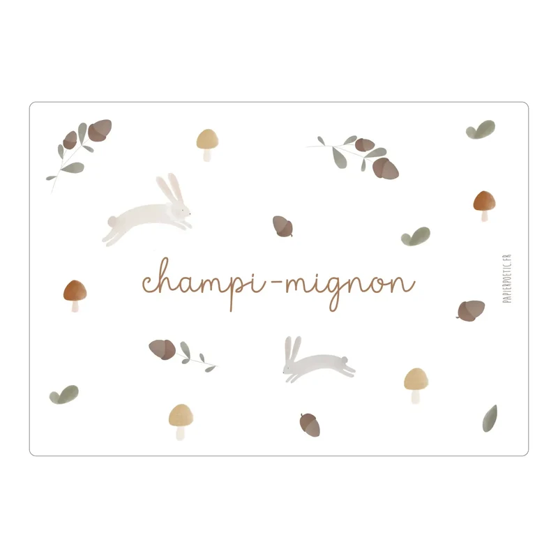 Carte “Champi-Mignon”