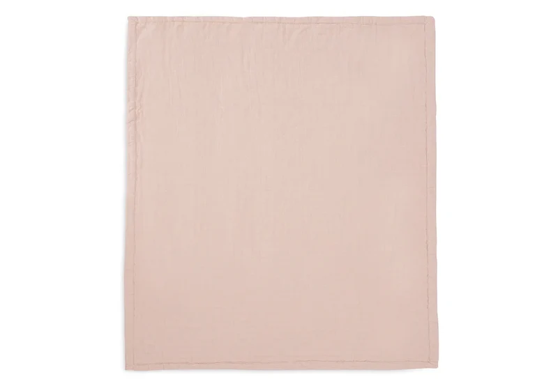 Couverture Berceau Gaze De Coton 75x100cm Jacquard - Wild Rose - GOTS