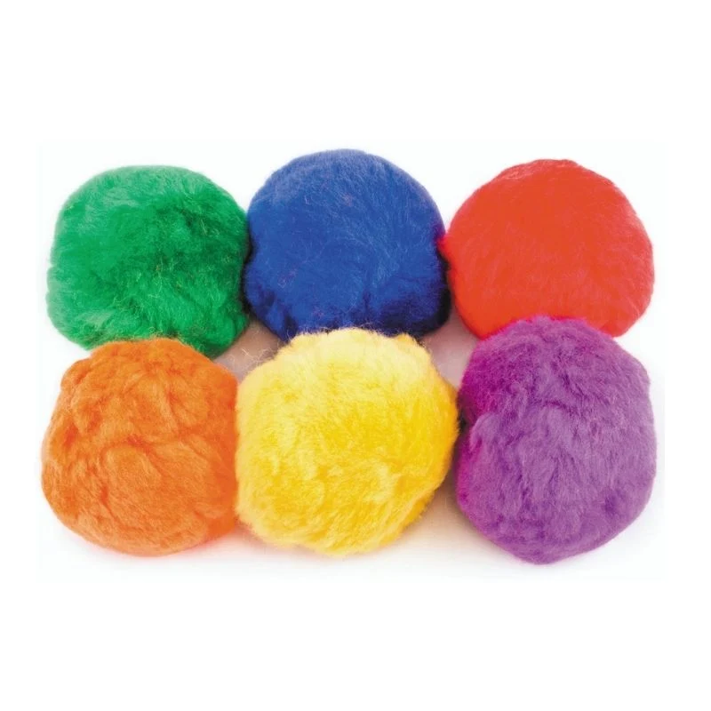 6 balles laine plume