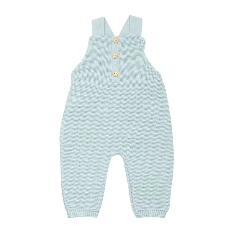 Salopette bébé en maille Vert sauge
