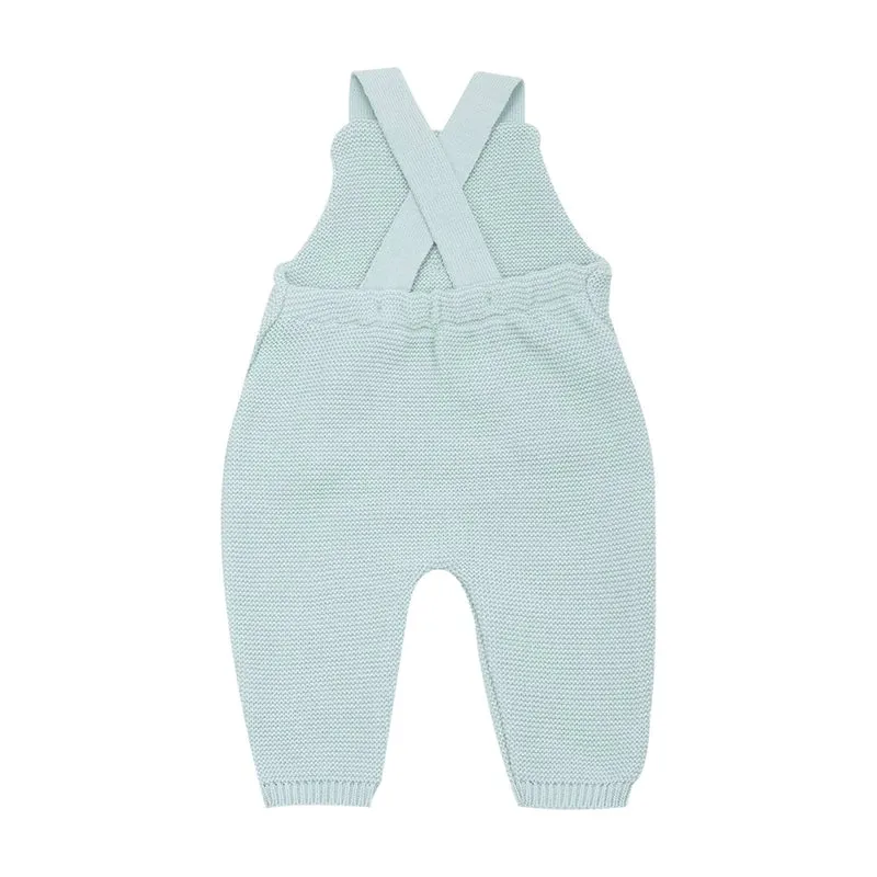 Salopette bébé en maille Vert sauge