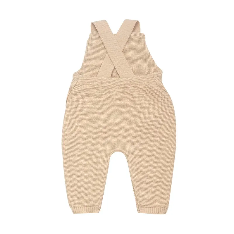 Salopette bébé en maille Caramel