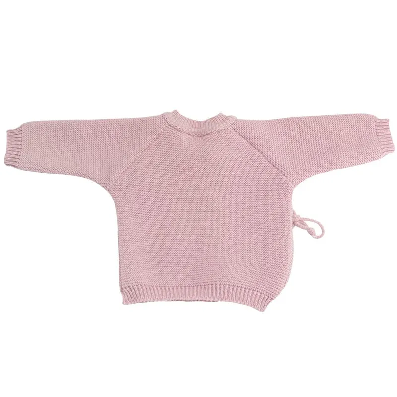 Trousseau naissance - Brassière chaussons et bonnet rose