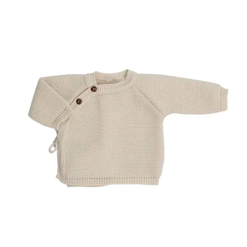 Trousseau naissance - Brassière chaussons et bonnet beige