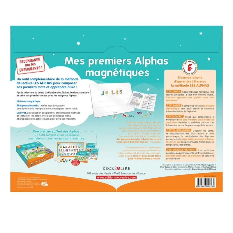 Ardoise magnétique Les Alphas