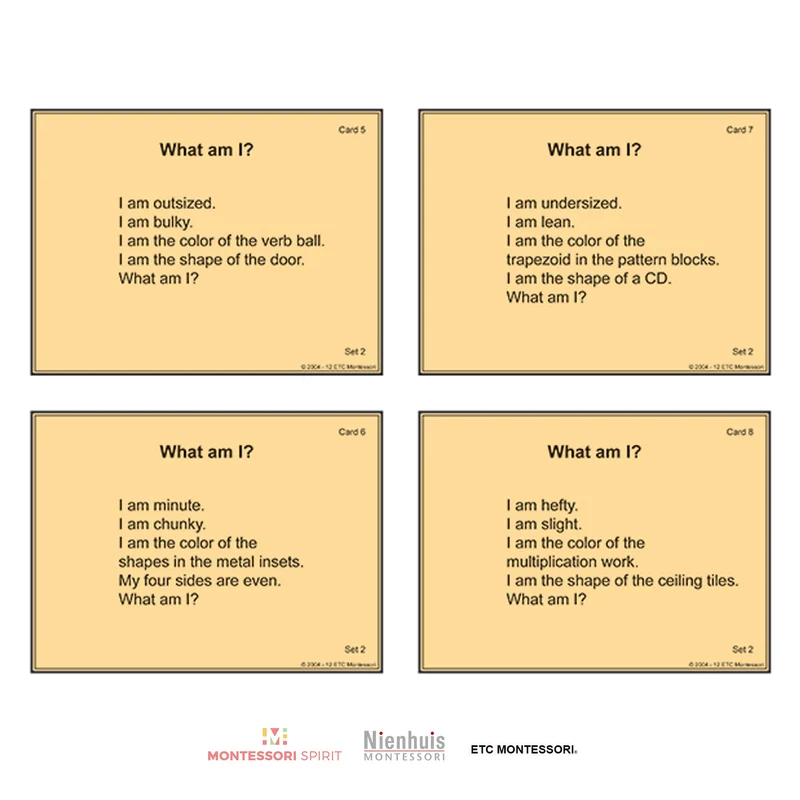 Lower El. Attribute Work w/ Task Cards