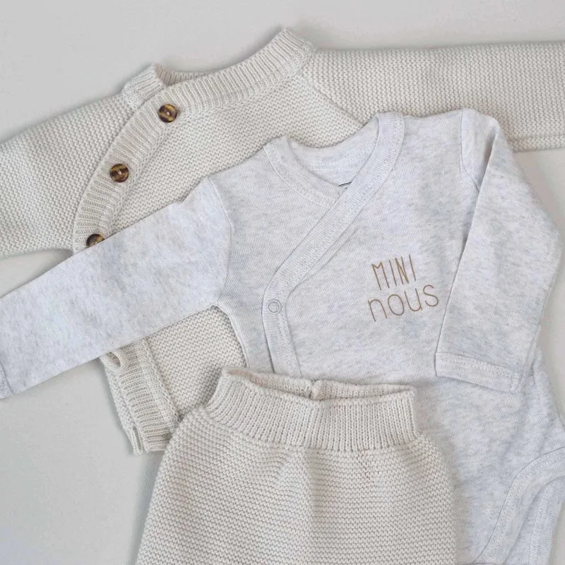Coffret cadeau naissance beige mixte – Ensemble bébé 0/1 mois Beige Mom