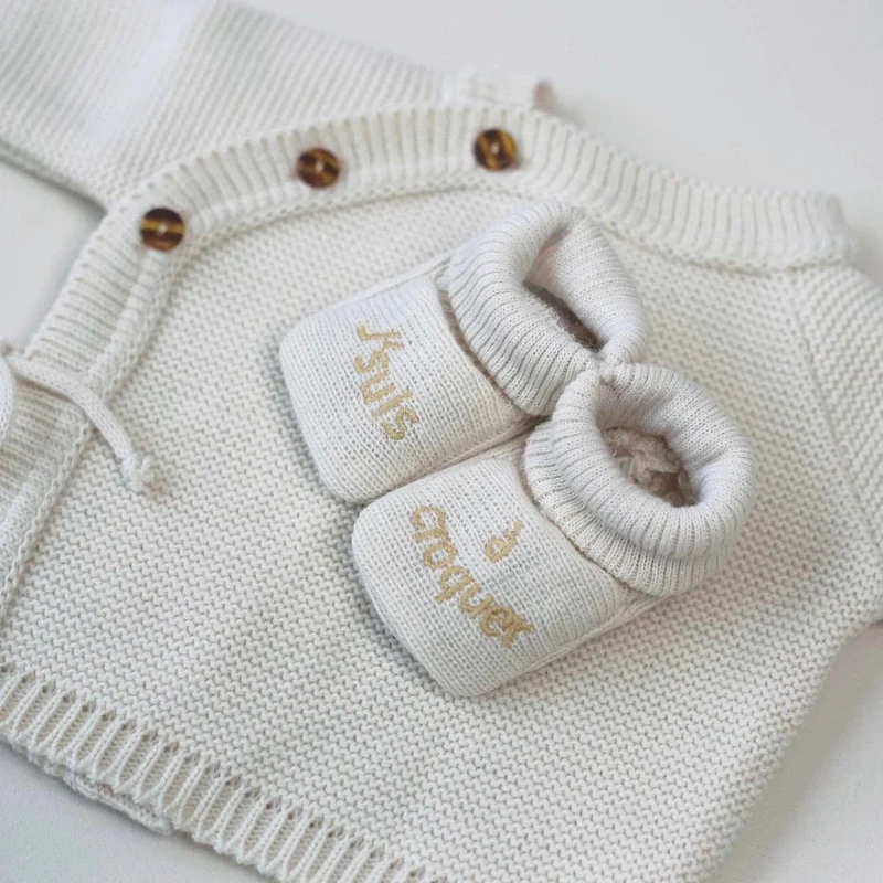Coffret cadeau naissance beige mixte – Ensemble bébé 0/1 mois Beige Mom