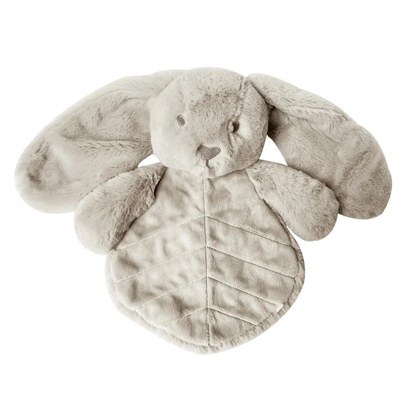 Doudou plat lapin 30 cm – Crème