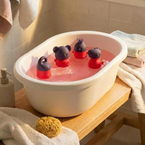 Jouet de bain 4 animaux thermo color