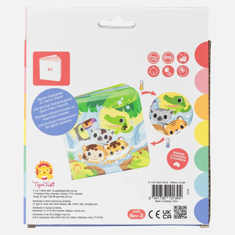 Livre de bain magique Messy Jungle