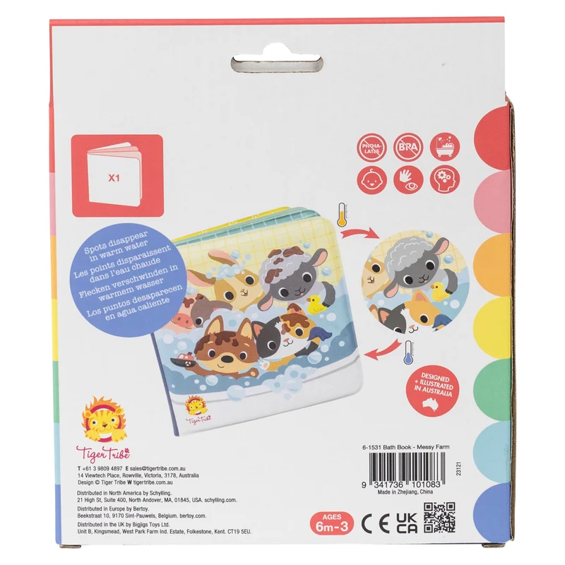 Livre de bain magique Messy Farm