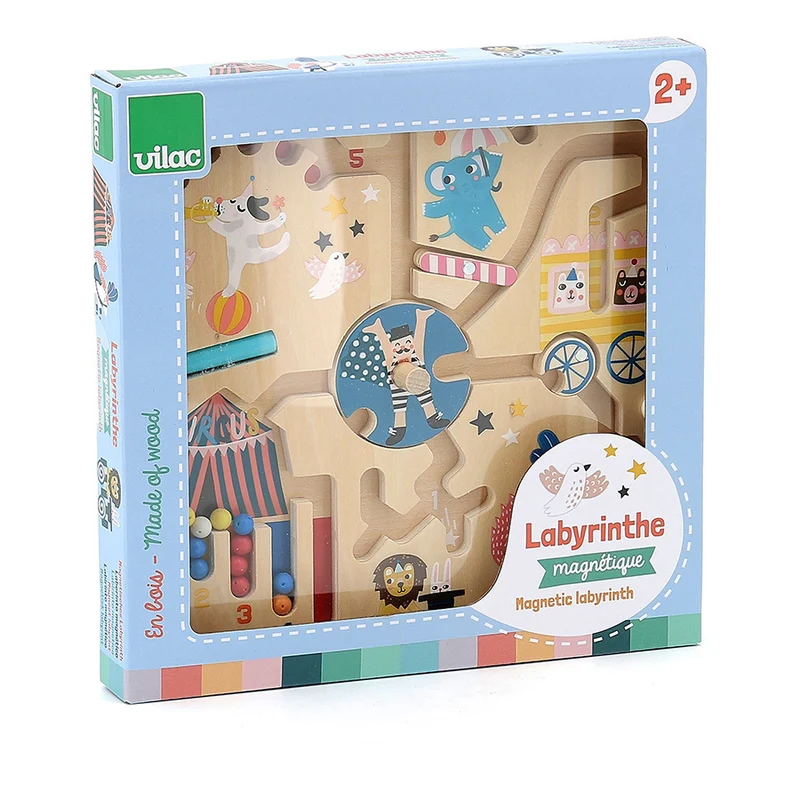 Labyrinthe magnétique en bois, Circus - Michelle Carlslund