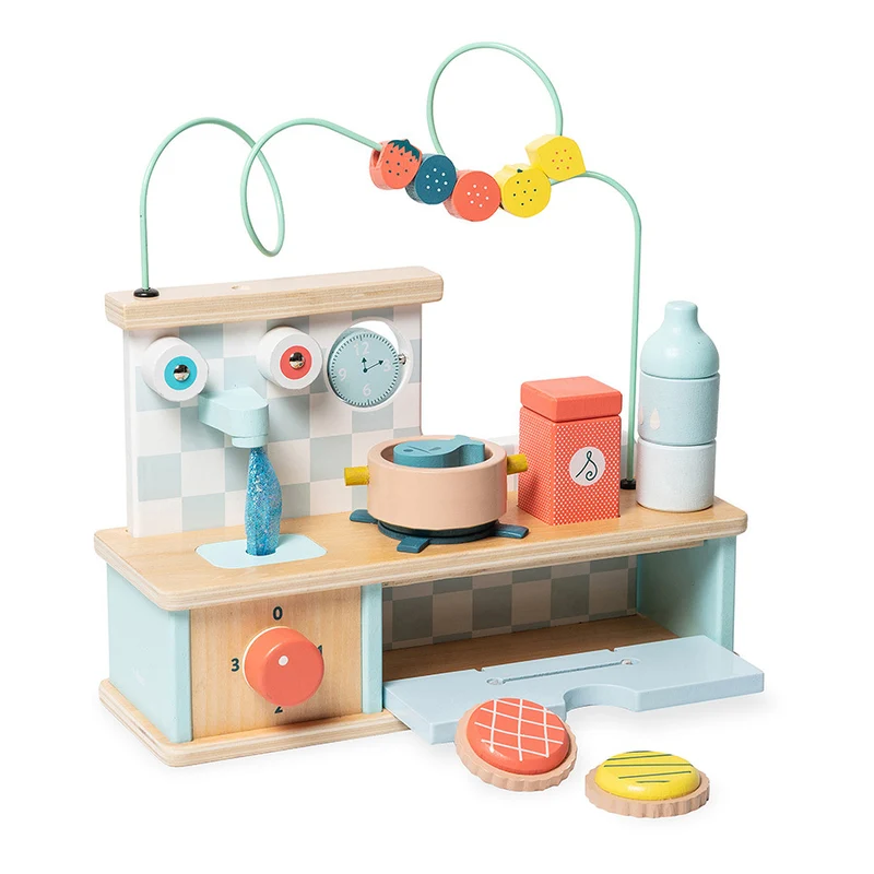 Jeu d’éveil en bois, Cuisine multi-activités