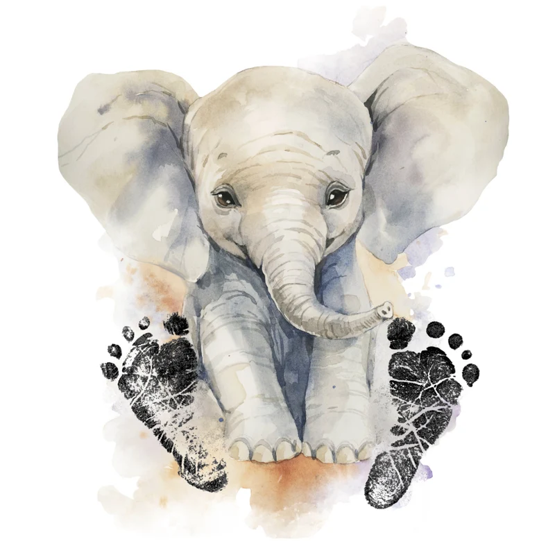 Kit Empreinte bébé éléphant