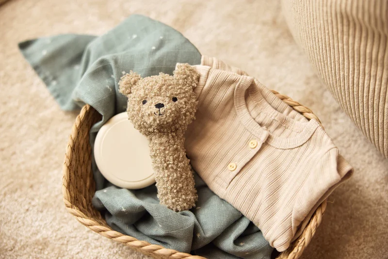 Hochet - Teddy Bear - Olive green