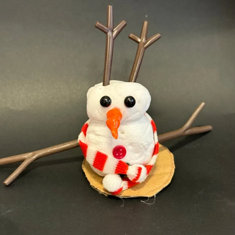 Atelier créatif 1h - mes Bonhommes de Neige - Activité enfant Paris 9 -